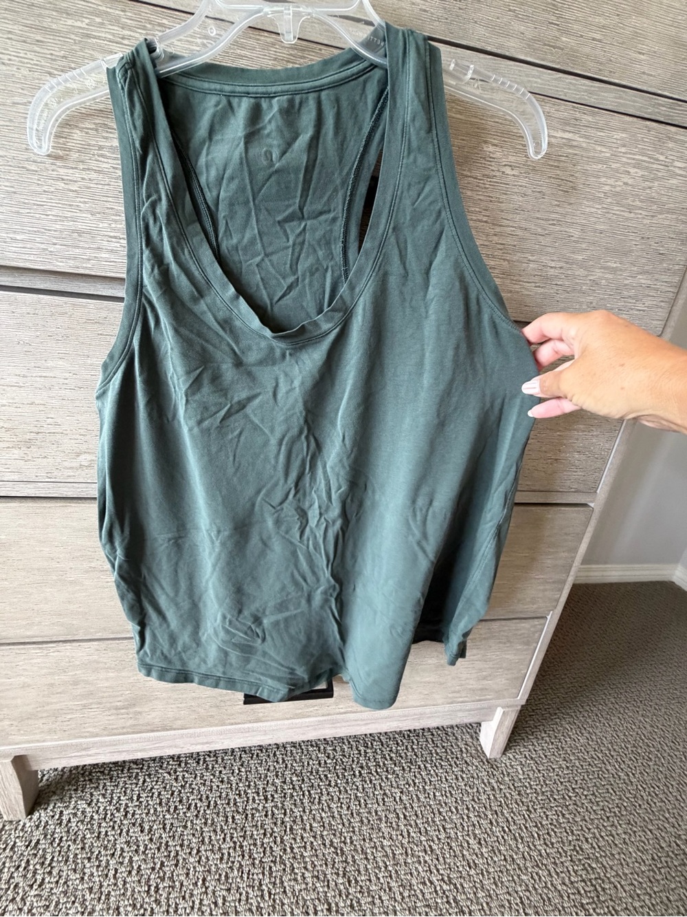lululemon athletica Love Racerback Tank Top in Dark Sage Green 12